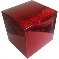 Подарочная коробка для кружки Красная 100х100х105мм