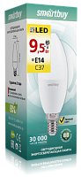 Светодиодная лампа SmartBuy C37-9,5W/3000/E14 теплый свет