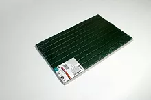 Цветной канал с покрытием "ТКАНЬ" 16 мм А4 зеленый SLIM  упак. 10 шт