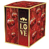 Подарочная коробка для кружки Love 100х100х105мм
