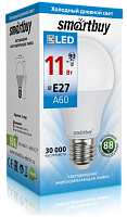 Светодиодная лампа SmartBuy A60-11W/6000/E27 холодный дневной свет