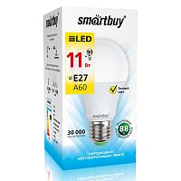 Светодиодная лампа SmartBuy A60-11W/3000/E27 теплый свет
