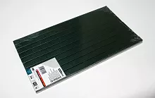 Цветной канал с покрытием "ТКАНЬ" 13 мм А4 зеленый SLIM упак. 10 шт