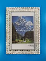 Фоторамка 10*15 "Кружево" белый кракелюр