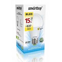 Светодиодная лампа SmartBuy A60-15W/3000/E27 теплый свет