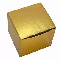 Подарочная коробка для кружки золото 100х100х105мм