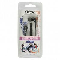 Наушники с микрофоном Ritmix RH-112M черные
