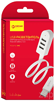 USB - Xaб Dream DRM-UH2-03 3USB белый 1.2 м