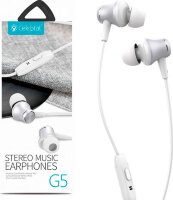 Наушники с микрофоном Celebrat G5 white