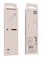 Кабель Borofone BX18 MicroUSB белый 1 м