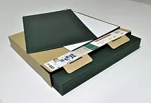Твердые обложки А4 зеленые SLIM оригинал, упак. 10 пар