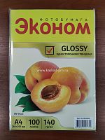 Фотобумага LIFE Эконом А4 глянцевая 140г/м2, 50л.