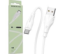 Кабель Borofone BX18 Type C белый 1м