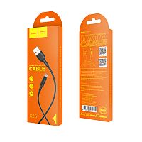 Кабель Hoco X25 Soarer MicroUSB черный 1 м