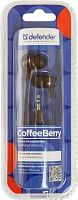 Наушники Defender CoffeeBerry коричневые