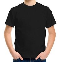 Футболка AbraTex детская, 22, 180 гр., черная