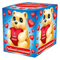 Подарочная коробка для кружки Любимой половинке 100х100х105мм