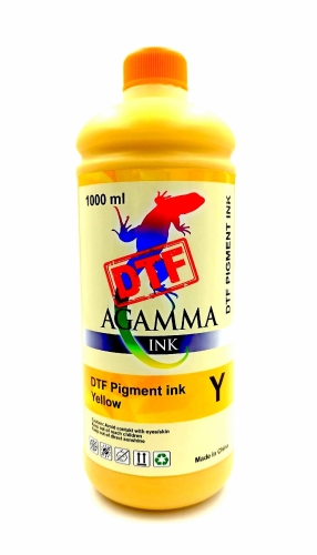 Текстильные чернила AGAMMA DTF, Yellow, 1л. Текстильные чернила AGAMMA DTF, Yellow, 1л.